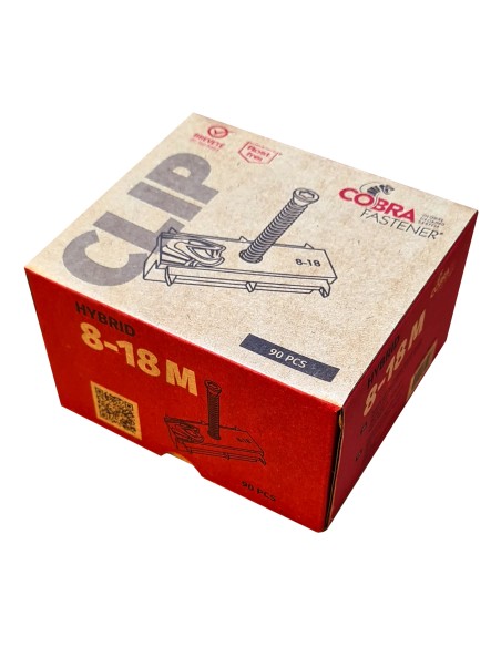 Cobra clips hybride 8-18 voor het bevestigen van een composiet terrasplank 20-25 mm