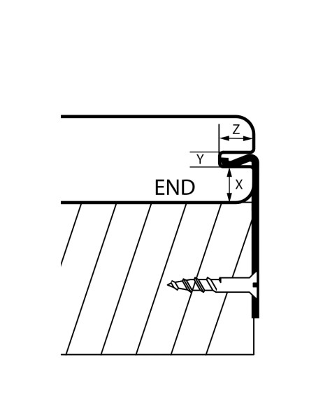 Cobra End clips voor houten terrasplanken