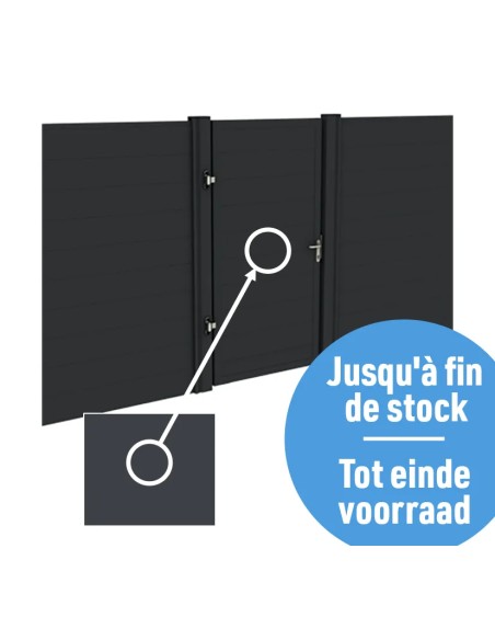Porte de jardin en aluminium
