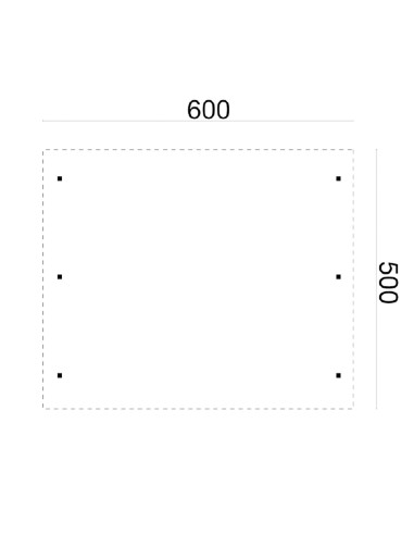 Double Carport 2 voitures 500 x 600 cm - 30 m2