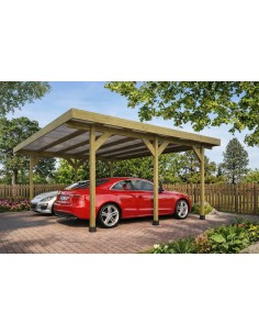 Dubbele carport voor 2 auto's