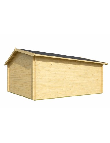 Houten garage om in kitvorm te monteren 470 x 570 cm - 58 mm - ±25 m2
