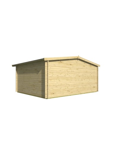 Tuinhuis met dubbele glazen deur en raam 500 x 400 cm - 34 mm - ±18 m2