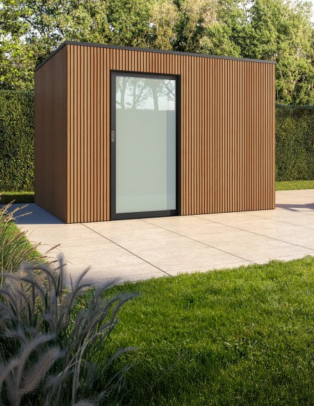 Petit abri de jardin en bois composite coextrudé