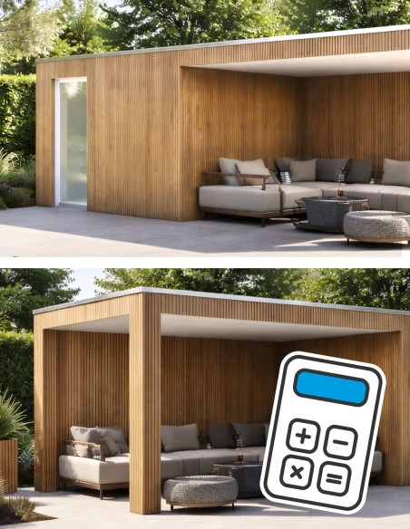 Tuinhuisje van thermowood