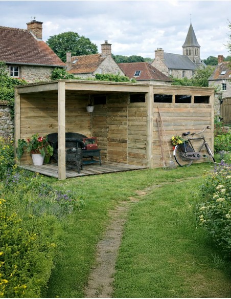 Abris de jardin + véranda CUBO