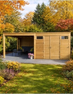 Abri de jardin avec salon 624 x 318 cm