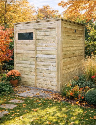 Abri de jardin carré 204 x 204 cm