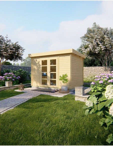 Abri de jardin Houthem 320 x 260 cm - 28 mm - ±7 m2