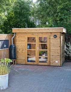 Petit abri de jardin avec toit plat 300 x 200 cm - 28 mm - ±5 m2