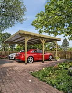 Carport voor 2 auto's 500 x 600 cm - 30 m2