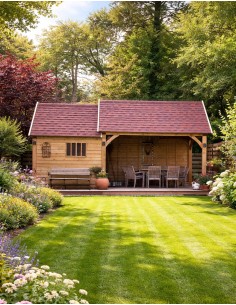 Tuinhuis Cottage met open zijluifel