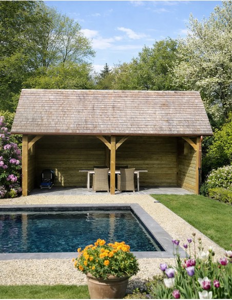 Eenvoudig Cottage-tuinpoolhouse