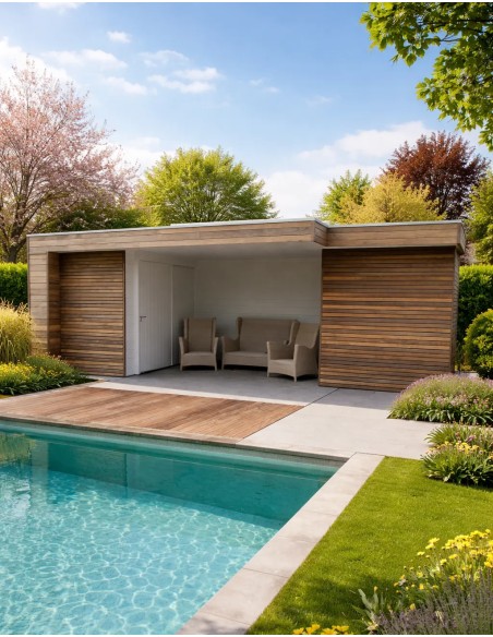 Poolhouse in padoek