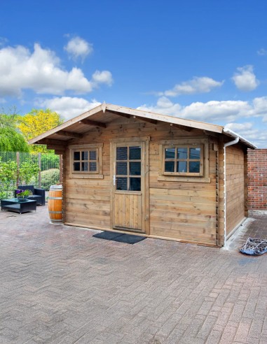 Abri de jardin en bois Vilvorde 380 x 300 cm - 28 mm - ±10 m2