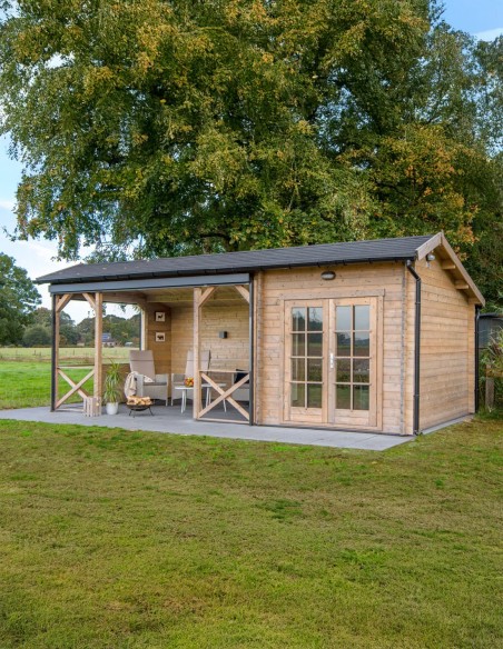Chalet de jardin Zaventem 700 x 350 cm - 40 mm - ±22 m2