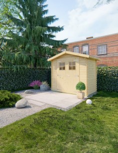 Klein tuinhuisje met dubbele deur