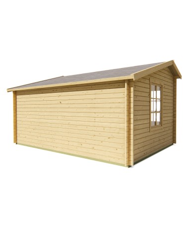 Abri de jardin bois Zaventem 480 x 350 cm - 40 mm - ±15 m2