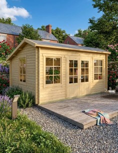 Hout tuinhuisje Zaventem 480 x 350 cm - 40 mm - ±15 m2