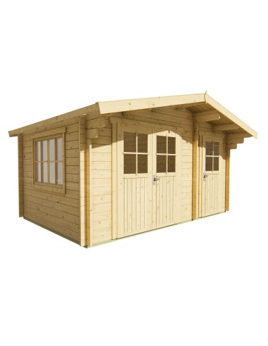 Abri de jardin Mons 400 x 300 cm - 34 mm - ±12 m2