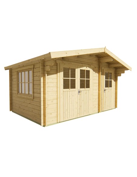 Abri de jardin Mons 400 x 300 cm - 34 mm - ±12 m2