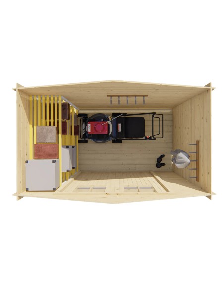 Petit abri de jardin avec double porte 260 x 150 cm - 19 mm - ±3 m2