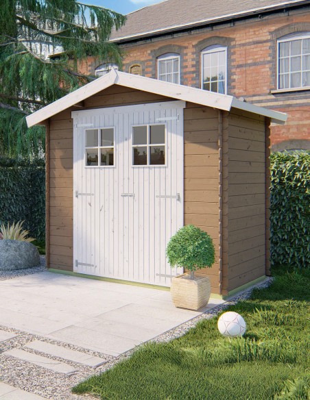 Petit abri de jardin avec double porte 260 x 150 cm - 19 mm - ±3 m2