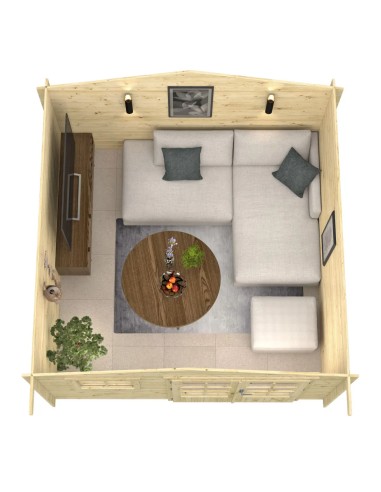 Tuinhuis Veltem 360 x 360 cm - 28 mm - ±11 m2