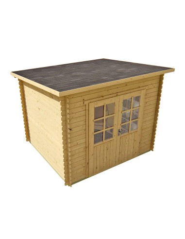 Petit abri de jardin en bois Zaventem 290 x 260 cm - 28 mm - ±6 m2