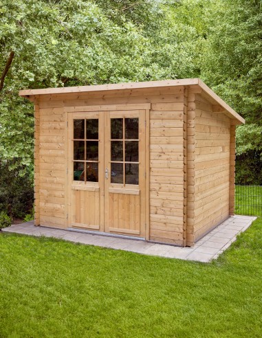 Petit abri de jardin en bois Zaventem 290 x 260 cm - 28 mm - ±6 m2