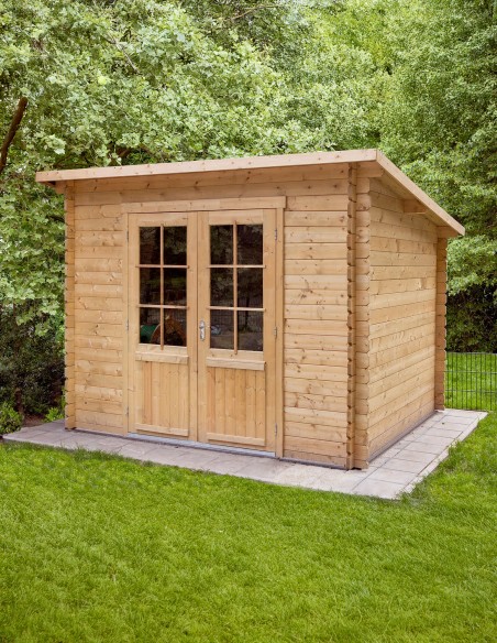 Petit abri de jardin en bois Zaventem 290 x 260 cm - 28 mm - ±6 m2