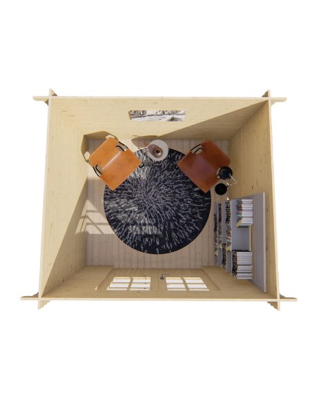 Klein houten tuinhuis Zaventem 290 x 260 cm - 28 mm - ±6 m2