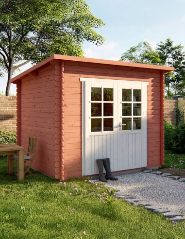 Petit abri de jardin en bois Zaventem 290 x 260 cm - 28 mm - ±6 m2