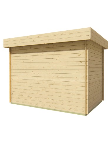 Blokhut met overkapping Brussel 300 x 200 cm - 19 mm - ±5 m2