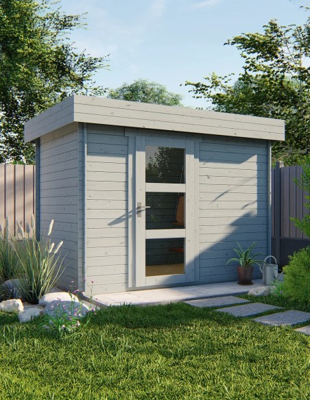 Abri en bois à toit plat Bruxelles 300 x 200 cm - 19 mm - ±5 m2