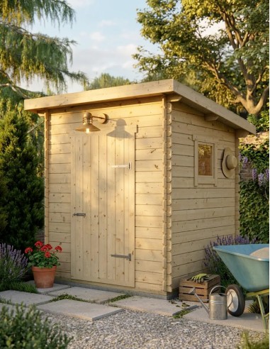 Abri de jardin Zellik 220 x 220 cm - 19 mm - ±4 m2