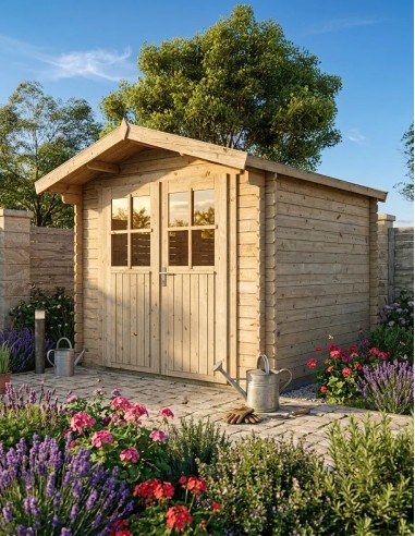 Vierkant tuinhuisje 260 x 260 cm - 28 mm - ±6 m2