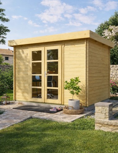 Abri de jardin Houthem 320 x 260 cm - 28 mm - ±7 m2