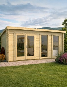 Tuinbureauruimte 500 x 400 cm - 40 mm - ±18 m2