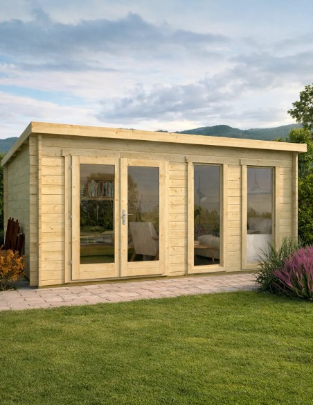 Tuinbureauruimte 500 x 400 cm - 40 mm - ±18 m2