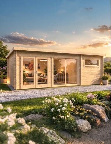 Tiny house Bruxelles 595 x 400 cm - 40 mm - ±22 m2