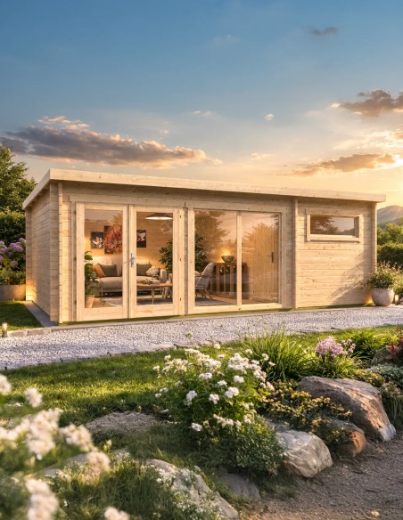 Tiny house Brussel 595 x 400 cm - 40 mm - ±22 m2