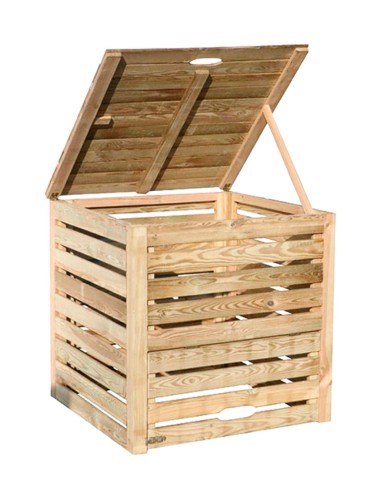 Houten compostbak - toonzaalmodel