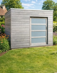 Lodge tuinhuis in exotisch Iroko-hout 2