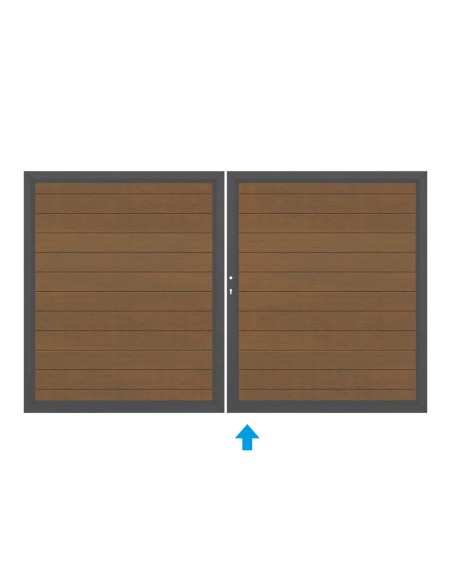Portail en bois composite Platinum