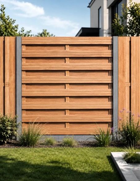 Panneau de jardin en bois exotique