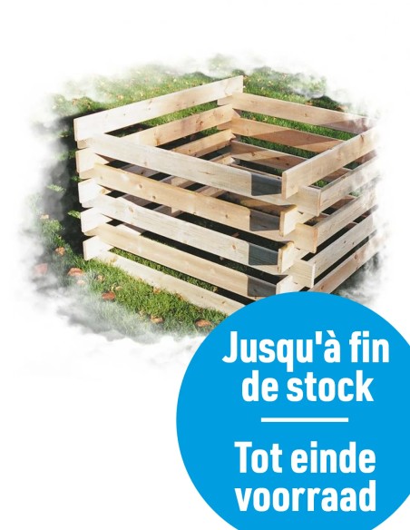 Houten compostbak 1 m³ — geïmpregneerd grenen | Otiva