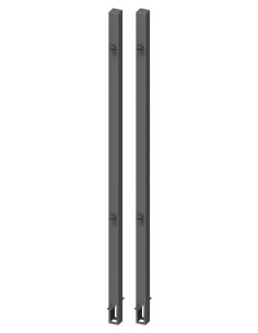 Poteaux acier à bétonner pour portail de jardin à 2 battants 2