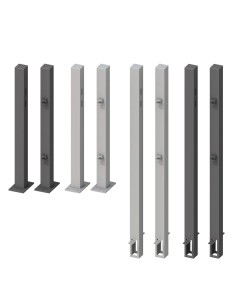 Poteaux acier portillon 90-95 cm | à bétonner ou à visser