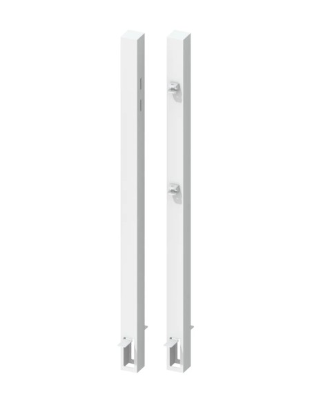 Poteaux acier pour portillon 85 cm